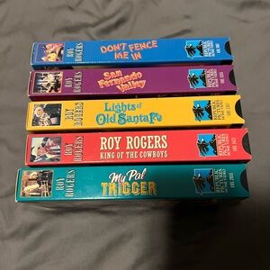 Roy Rogers VHS Set of 5 Films